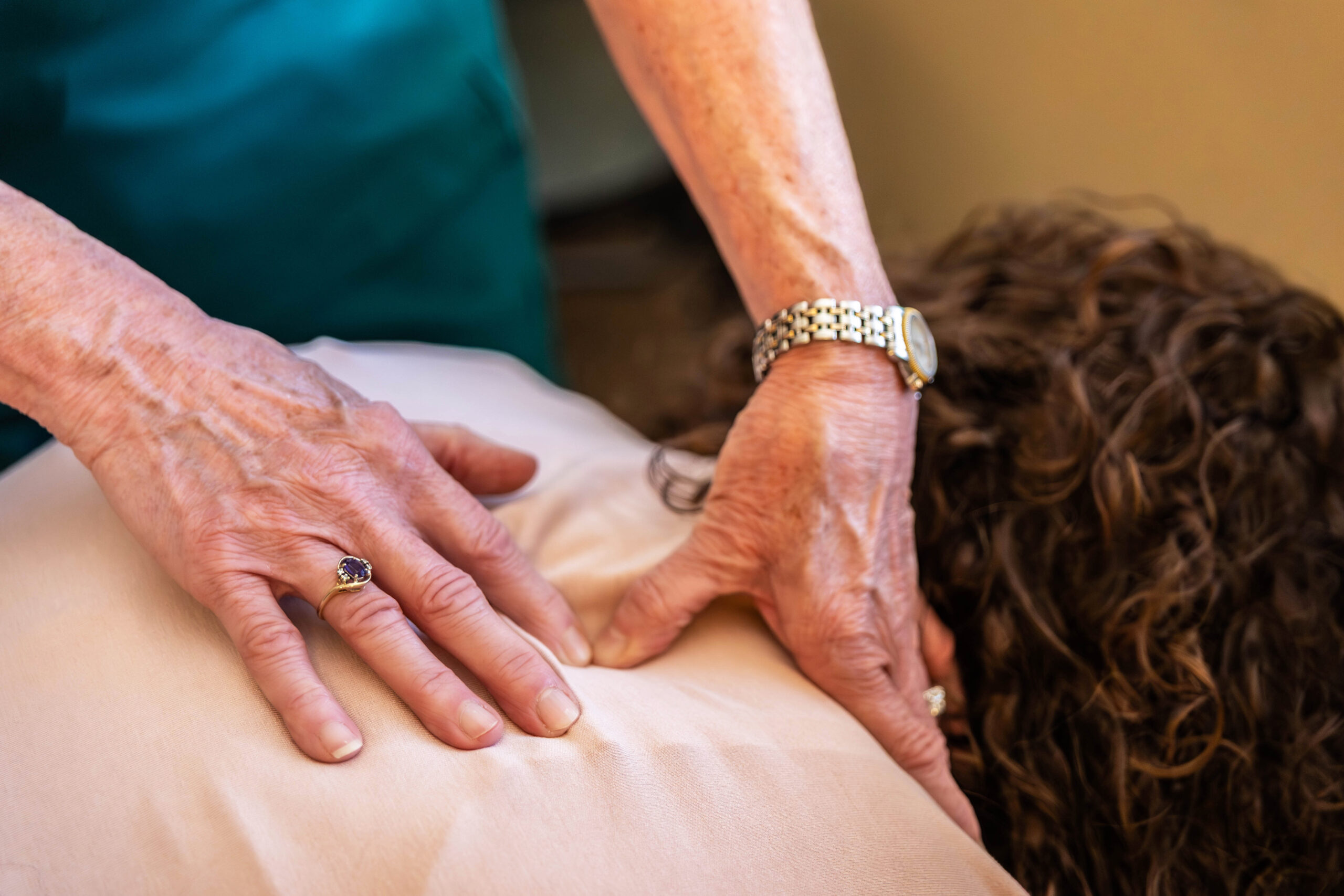 Brenda working on R shoulder