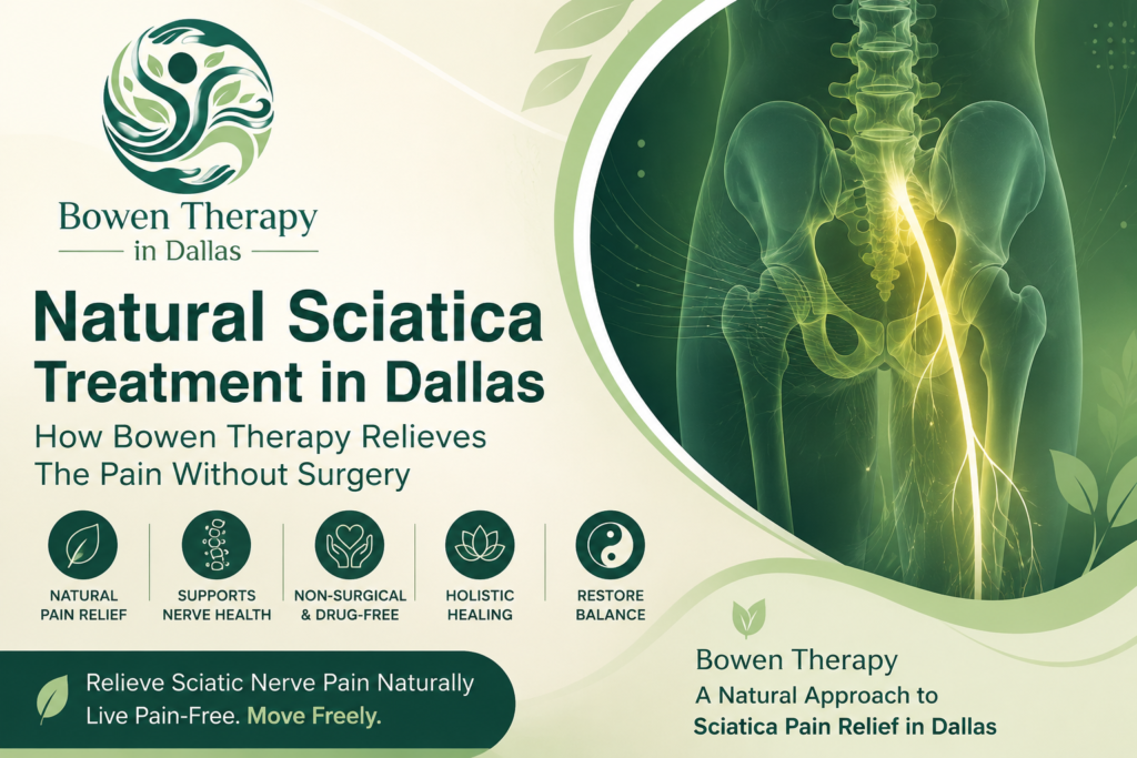 Bowen Therapy for sciatica pain relief in Dallas TX